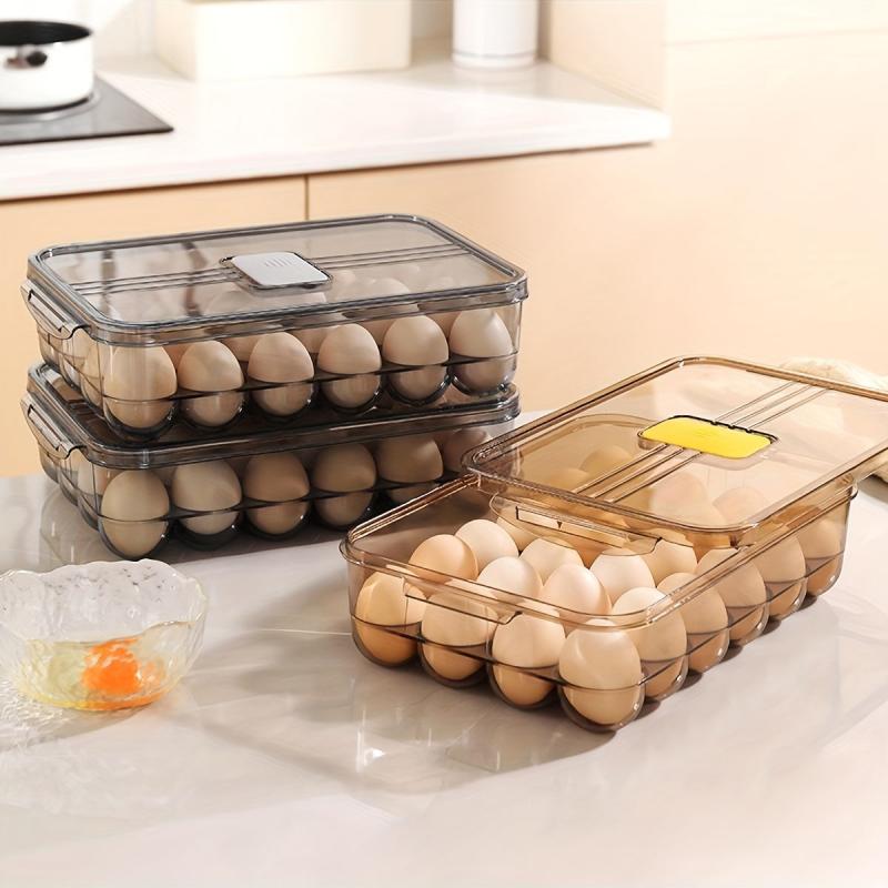Egg Storage Box Leak Proof Flip Top Hand Washable