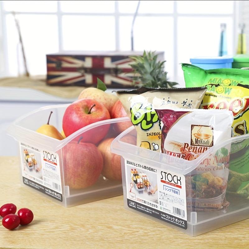 4pcs Fridge Organizer Bins BPA Kitchen Storage Containers for Fridge Clear