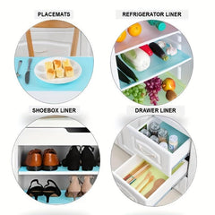4pcs LGBT Rainbow Shelf Liners for Gay Pride Refrigerator Mat