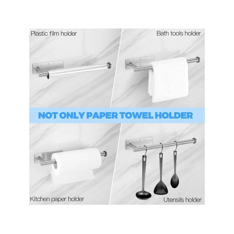 Stainless Steel Tissue Holder Wall Mounted Self Adhesive Paper Roll Holder