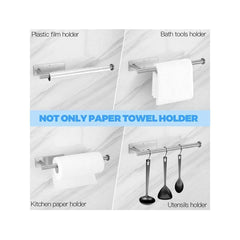 Stainless Steel Tissue Holder Wall Mounted Self Adhesive Paper Roll Holder
