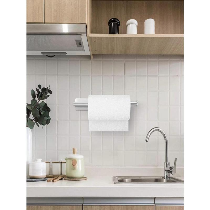 Stainless Steel Tissue Holder Wall Mounted Self Adhesive Paper Roll Holder