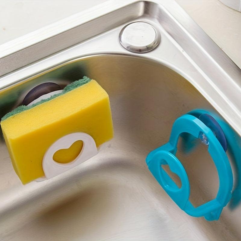 Suction Sponge Holder Wall Cup Holder Convenient Storage Racks Over Sink