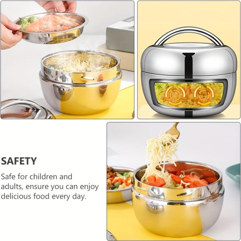 Stainless Steel Hot Food Flask Double Layer