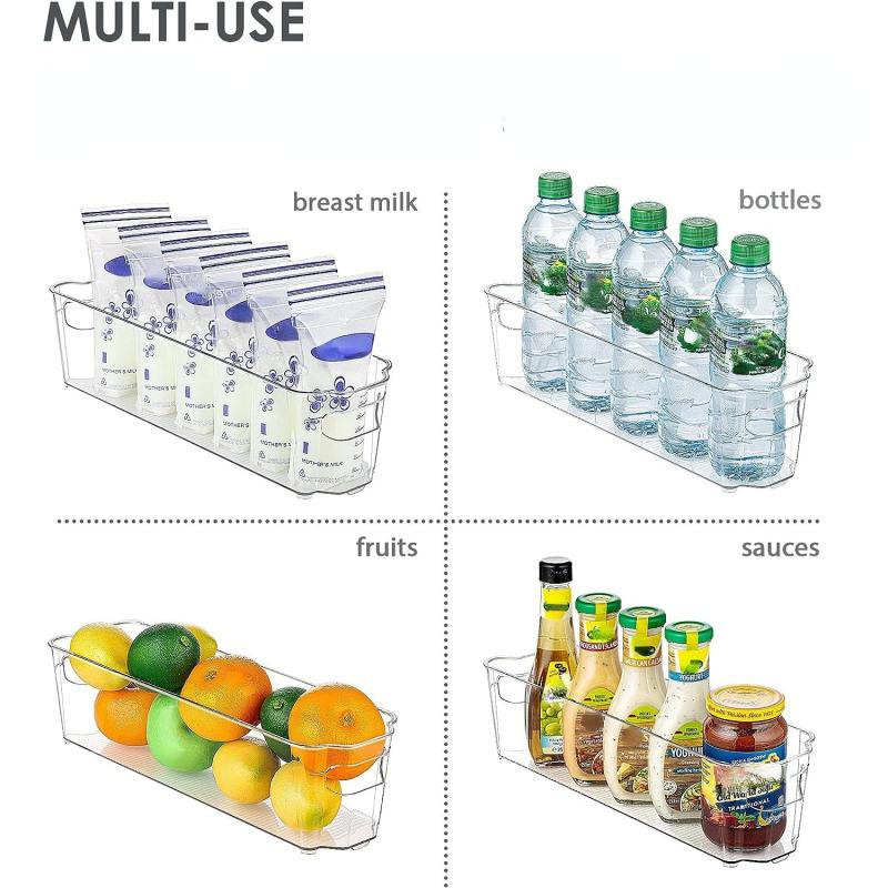 Breastmilk Storage Container Clear Organizer Bins
