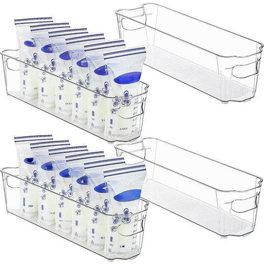 Breastmilk Storage Container Clear Organizer Bins
