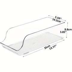 2pcs Refrigerator Organizer Bins Soda Can Dispenser Beverage Holder