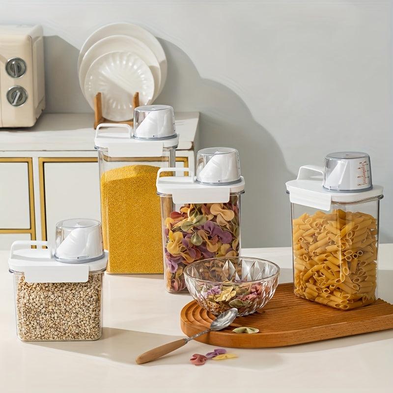 Airtight Food Storage Container With Lid Candy Jars Biscuit Tea Can
