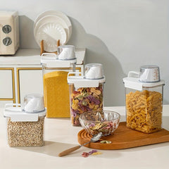 Airtight Food Storage Container With Lid Candy Jars Biscuit Tea Can