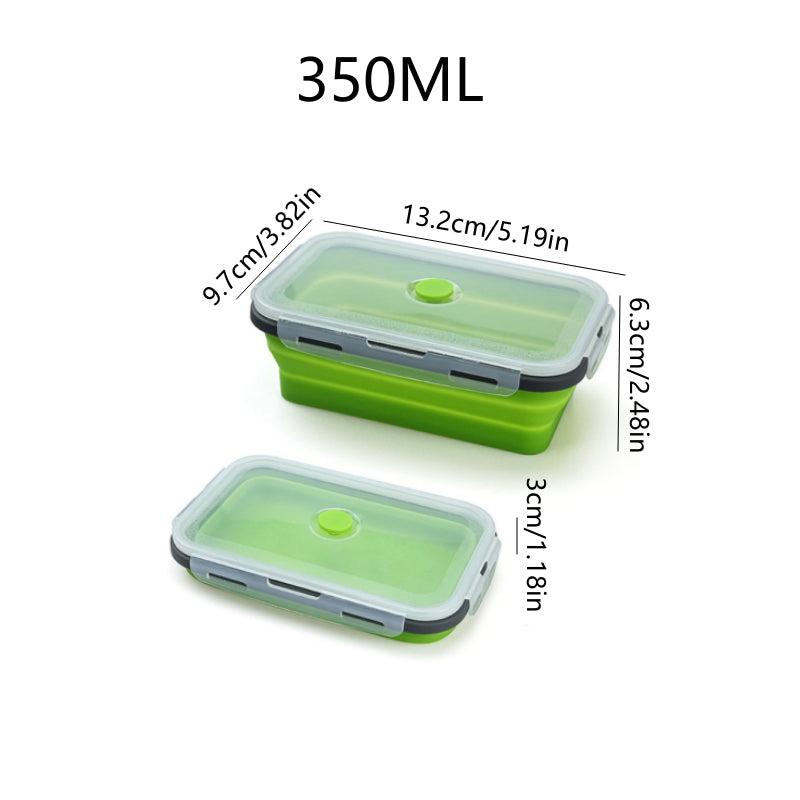 Silicone Collapsible Bento Box Leakproof Food Container 300-1200ml