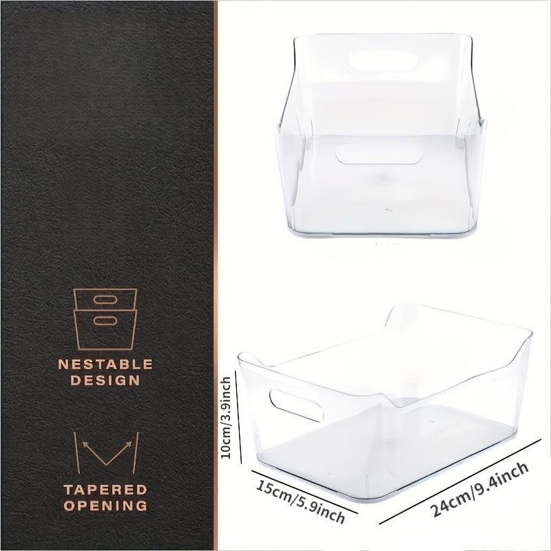 Plastic Storage Bin Cutlery Organizer for Home and Kitchen