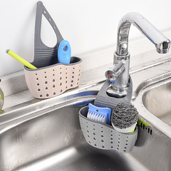 Double Layer Faucet Storage Rack Kitchen Plastic Rotatable Sink Drain