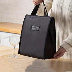 Cat Printed Lunch Bag Aluminum Foil Thickened Large Insulated Portable Bento Bag