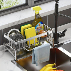 Stainless Steel Sink Drainage Rack Tableware Vegetables Fruit Drying