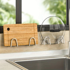 Sponge Rack Punching Water Pool Wire Ball Rag Sponge Drain Rack Sink Storage