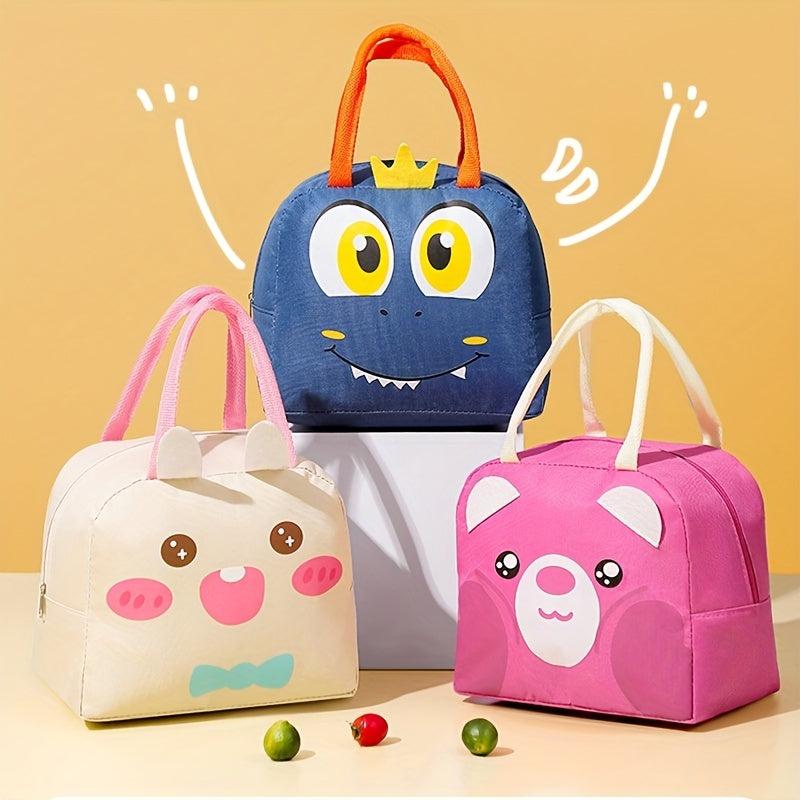 Insulated Cartoon Bento Bag Multifunctional Lunch Bag Waterproof Hand Washable