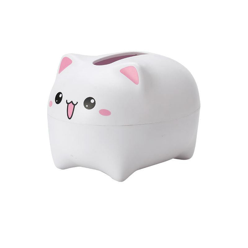 Cat Tissue Box Bathroom Countertop Paper Storage Kitchen Accessories
