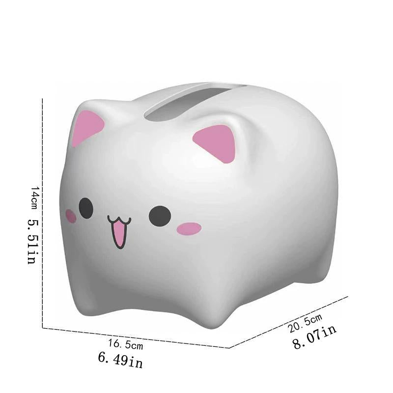Cat Tissue Box Bathroom Countertop Paper Storage Kitchen Accessories