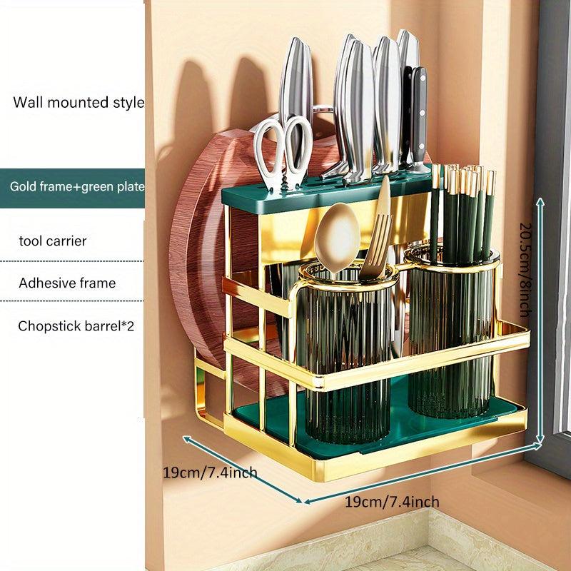 Kitchen Holder Cutting Board Rack Wall Mounted Countertop Integrated