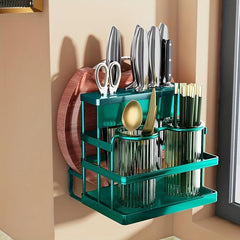 Kitchen Holder Cutting Board Rack Wall Mounted Countertop Integrated