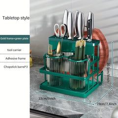 Kitchen Holder Cutting Board Rack Wall Mounted Countertop Integrated
