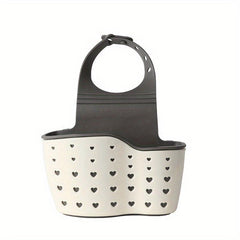 Adjustable Sink Caddy for Soap and Sponge Holder with Drain Holes