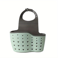 Adjustable Sink Caddy for Soap and Sponge Holder with Drain Holes
