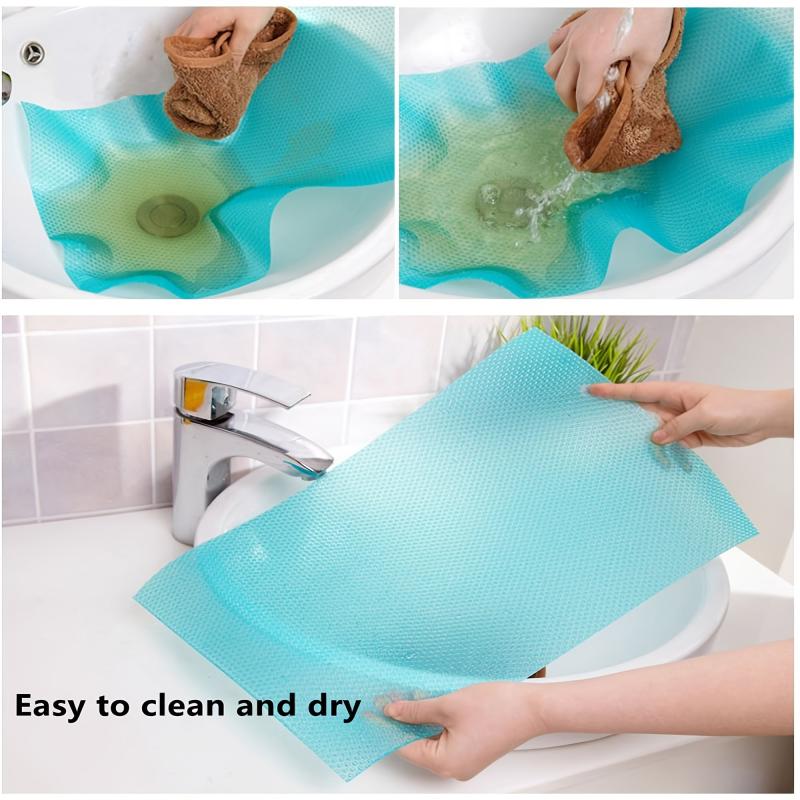 5pcs Refrigerator Liners Mats Waterproof Cabinet Mat Easy To Wash