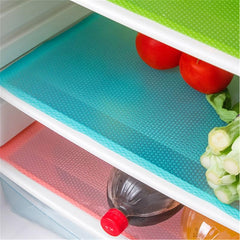 5pcs Refrigerator Liners Mats Waterproof Cabinet Mat Easy To Wash