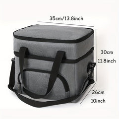 20L Large Double Layer Picnic Bag for Office Work School Beach