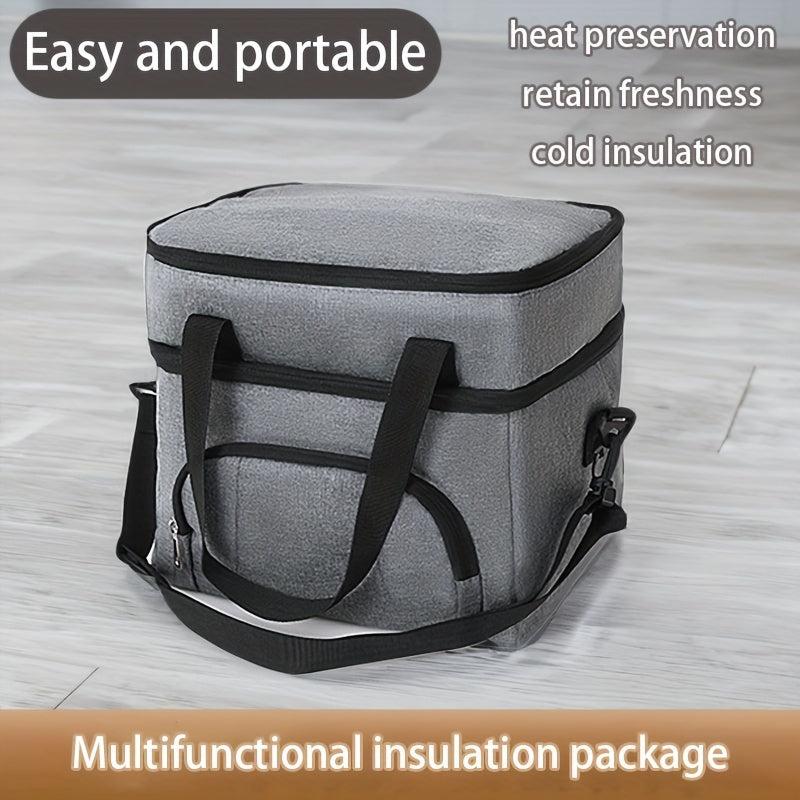 20L Large Double Layer Picnic Bag for Office Work School Beach