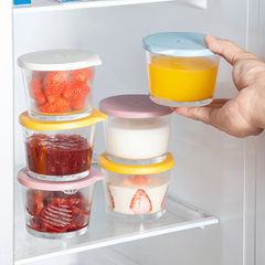 Leakproof Glass Fresh Keeping Box with Lid for Food Storage