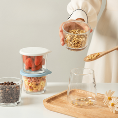 Leakproof Glass Fresh Keeping Box with Lid for Food Storage