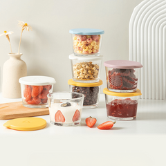 Leakproof Glass Fresh Keeping Box with Lid for Food Storage