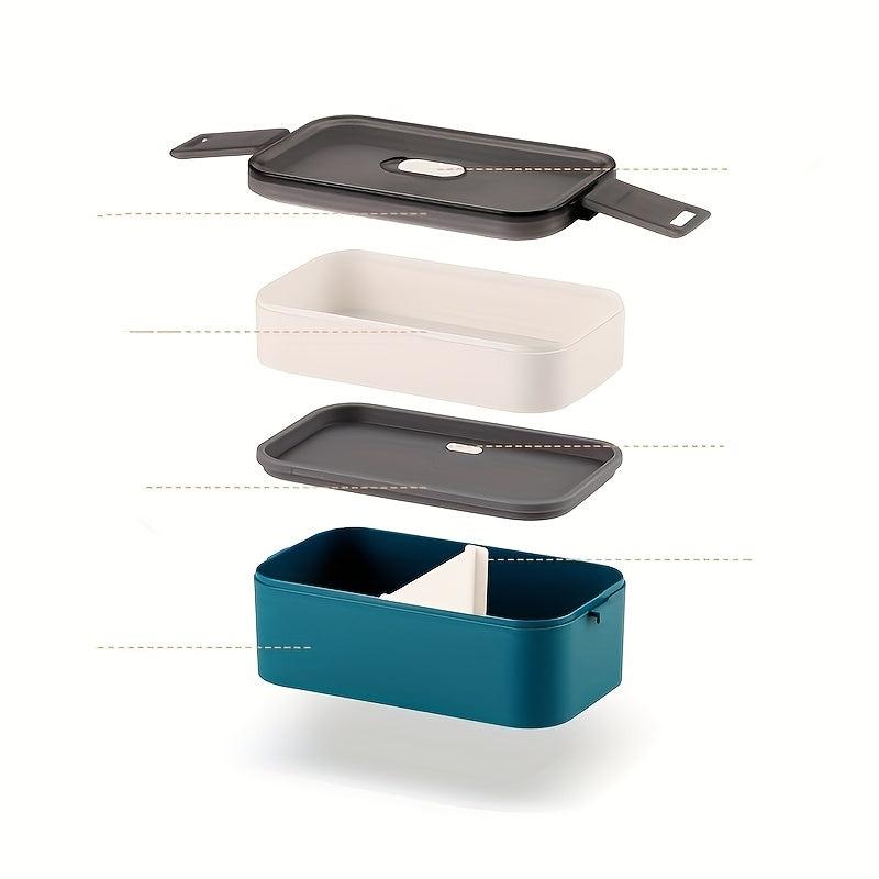 Japanese Bento Box Double Layer Lunch Box Microwave Sealed Picnic Box