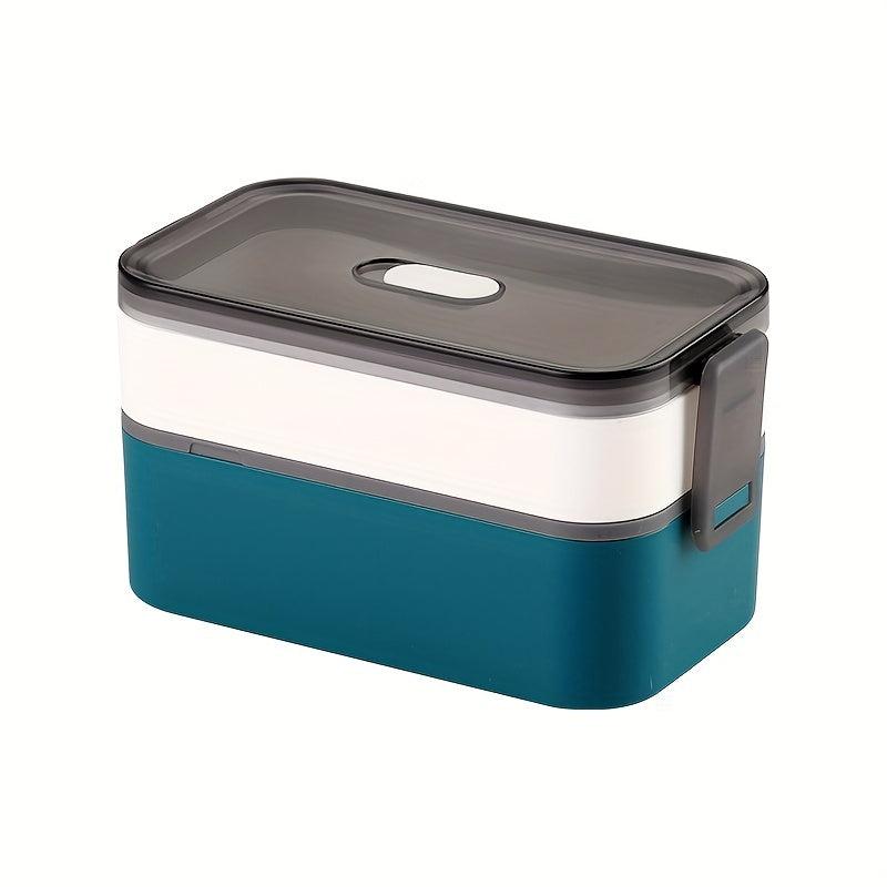 Japanese Bento Box Double Layer Lunch Box Microwave Sealed Picnic Box