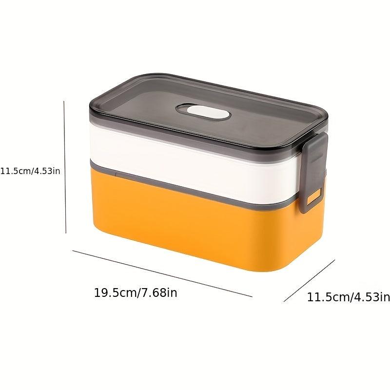 Japanese Bento Box Double Layer Lunch Box Microwave Sealed Picnic Box