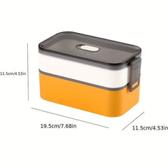 Japanese Bento Box Double Layer Lunch Box Microwave Sealed Picnic Box