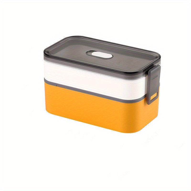 Japanese Bento Box Double Layer Lunch Box Microwave Sealed Picnic Box