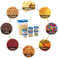 6pcs Multigrain Storage Container Set Kitchen Refrigerator BPA Free