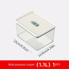 Double Layer Food Drain Box for Fresh Keeping in Refrigerator