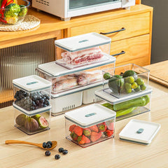 Double Layer Food Drain Box for Fresh Keeping in Refrigerator