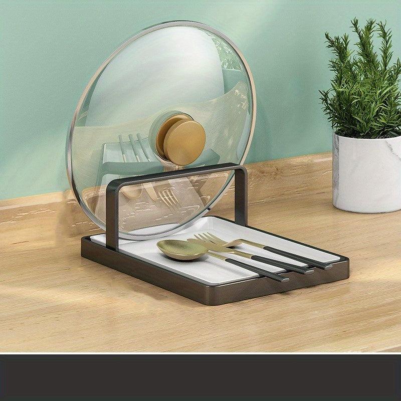 Stainless Steel Cutting Board Rack Holder Punch Pot Cover Rack