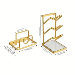 Stainless Steel Cutting Board Rack Holder Punch Pot Cover Rack
