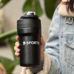 Stainless Steel Thermal Tumbler with Straw - Leakproof Insulated Cup