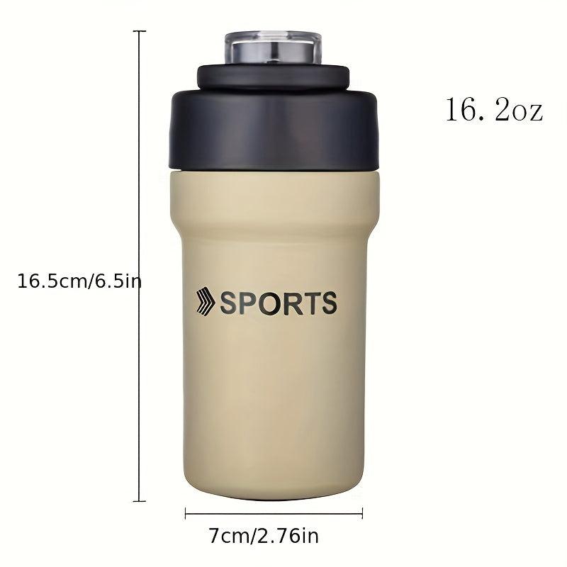 Stainless Steel Thermal Tumbler with Straw - Leakproof Insulated Cup