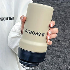 Stainless Steel Thermal Tumbler with Straw - Leakproof Insulated Cup