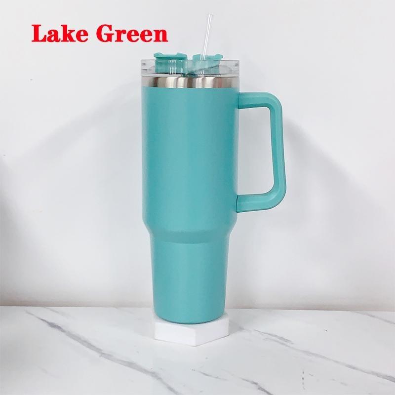 40oz Stainless Steel Vacuum Flask with Straw