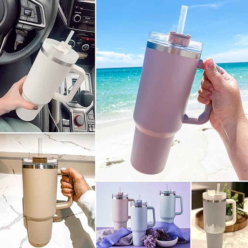 40oz Stainless Steel Vacuum Flask with Straw