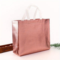 Set Of 5 Glitter Reusable Grocery Bags